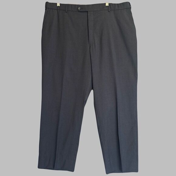 BALLIN Other - Ballin Dress Pants 100% Super 120s Wool Comfort-Eze Mens 40x27.5 Blue Flat Front